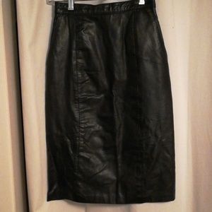VTG J. Percy for Marvin Richards leather skirt